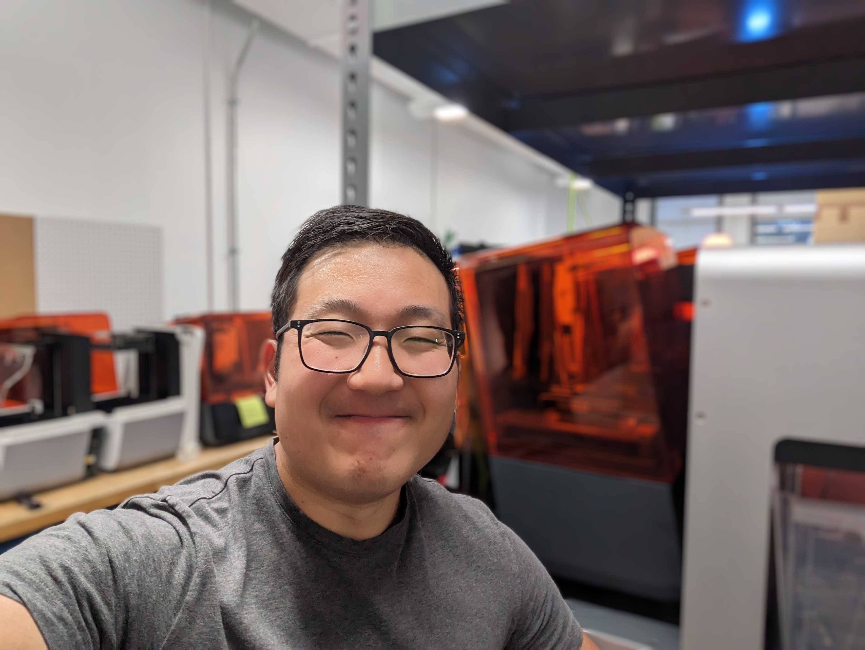 Formlabs employee at the office