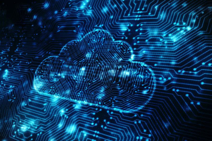 An image depicting data and a cloud is pictured.