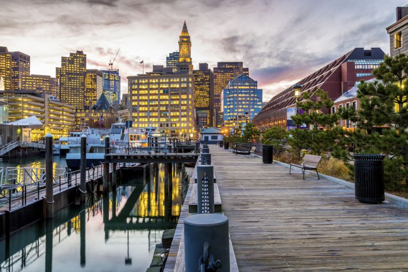 The Long Wharf in Boston