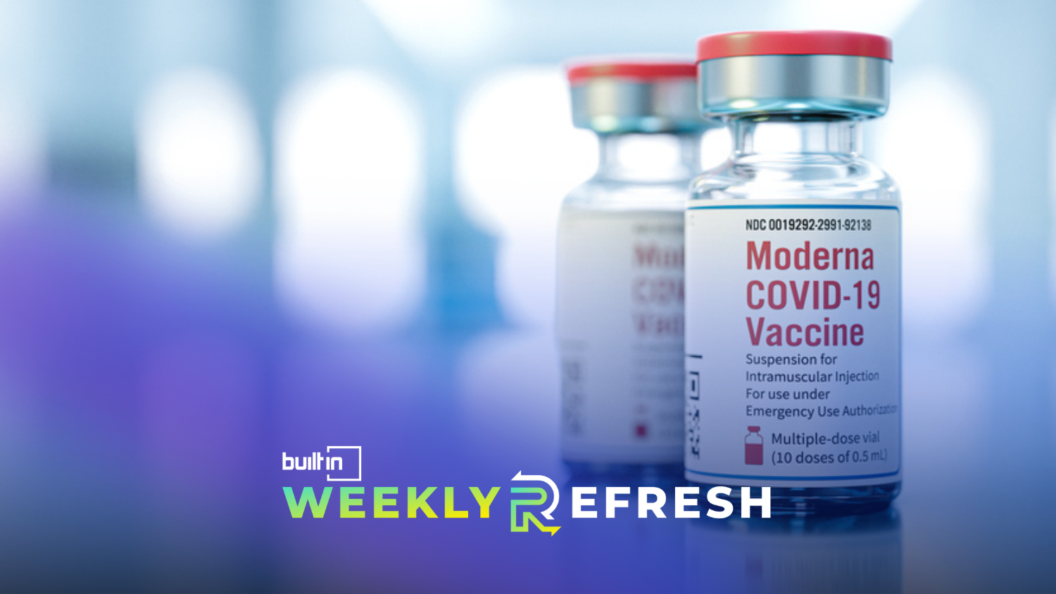 A vial of Moderna’s Covid-19 vaccine.