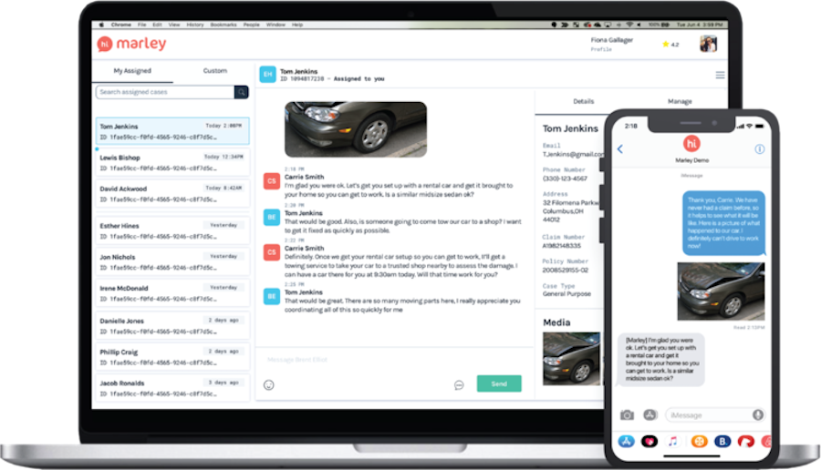 Boston-based Hi Marley raised $8M for its insurance messaging tool, plans to grow team