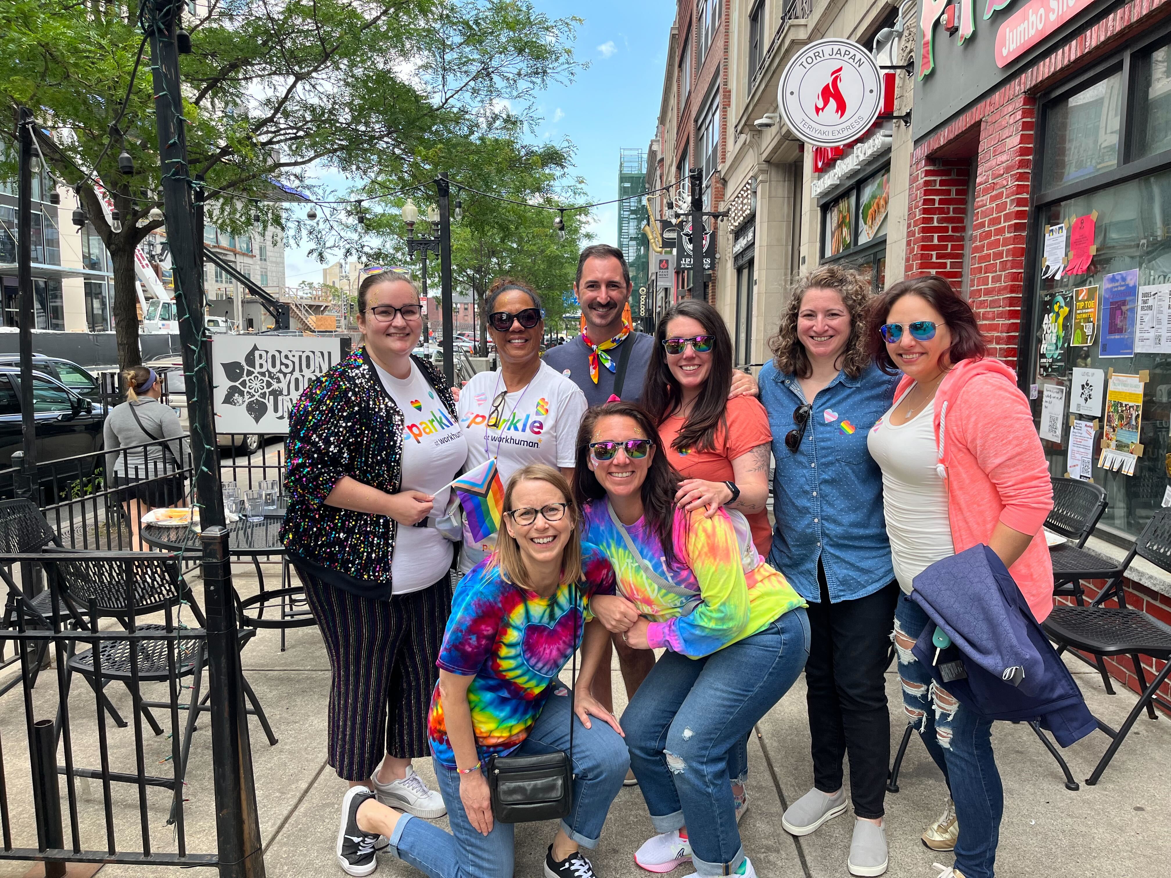 The Workhuman team at Boston Pride.