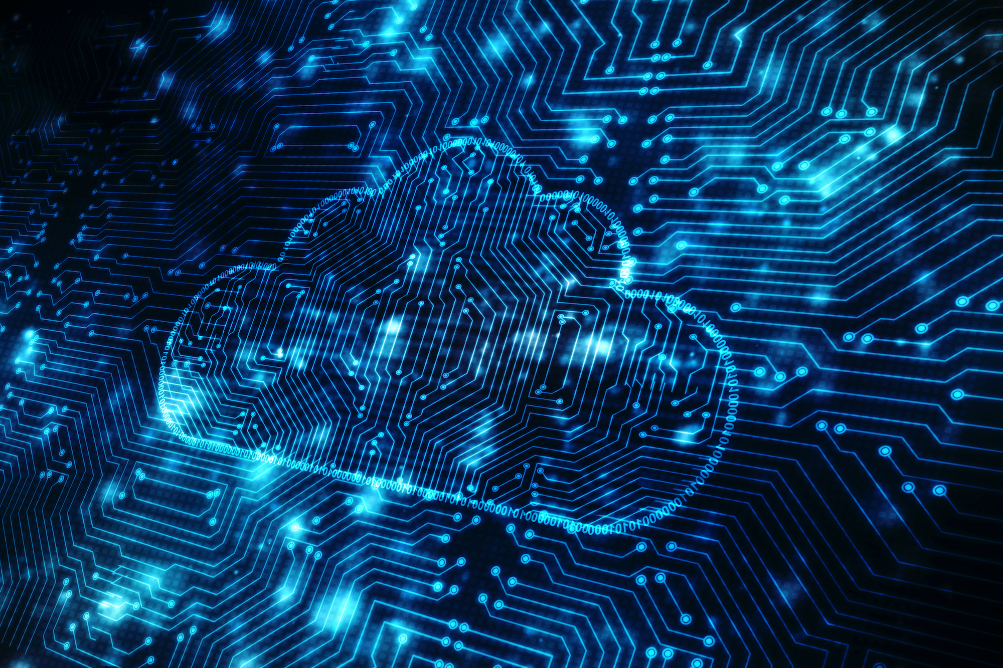 An image depicting data and a cloud is pictured.