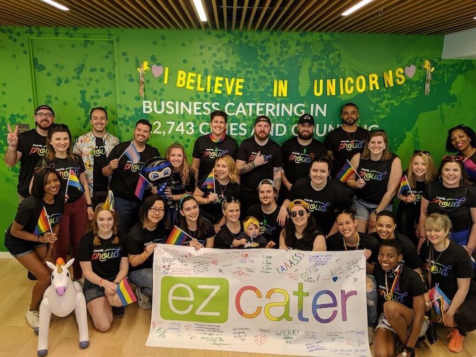 ezCater team in group photo