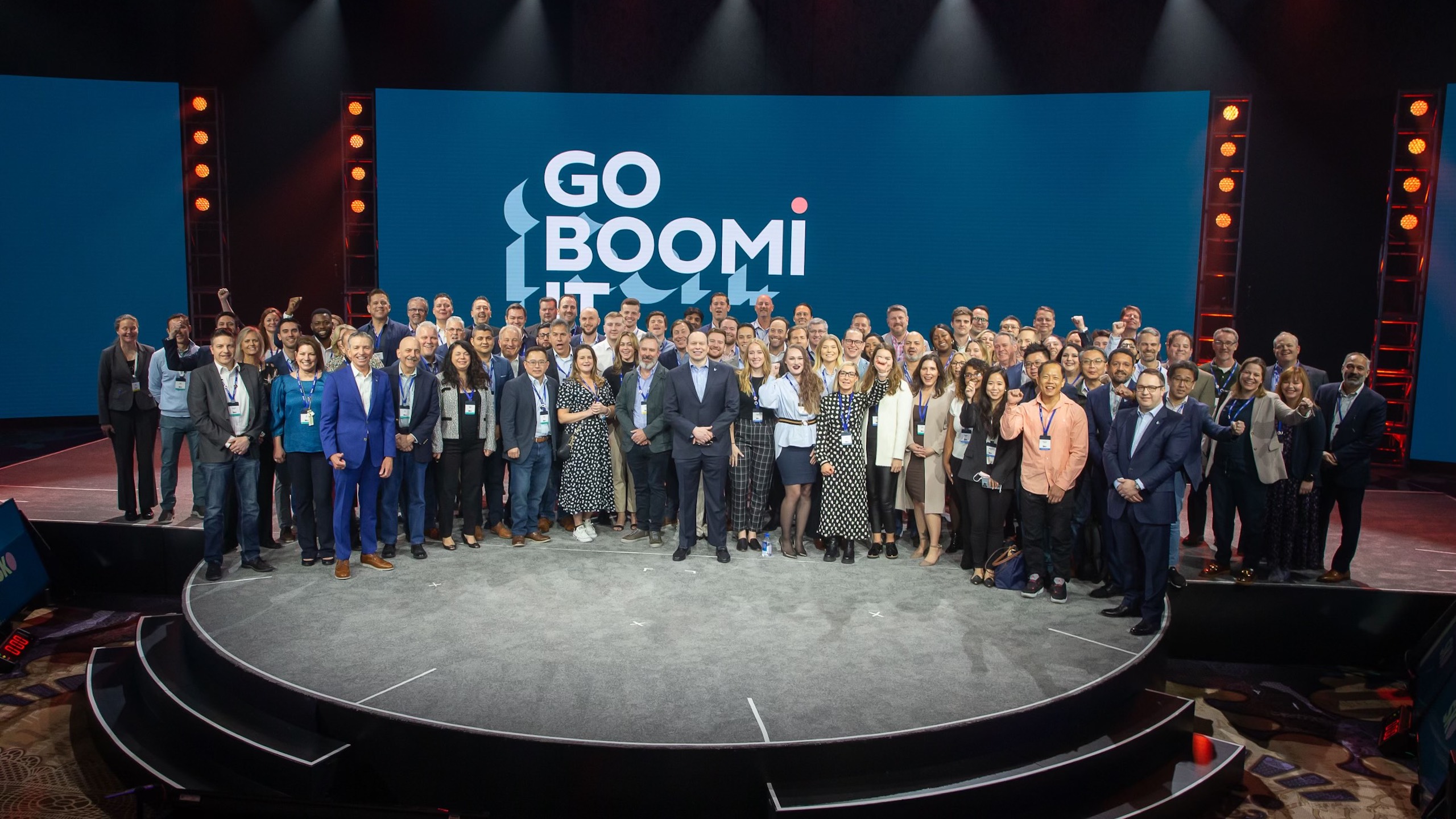 A group photo of the Boomi team. 