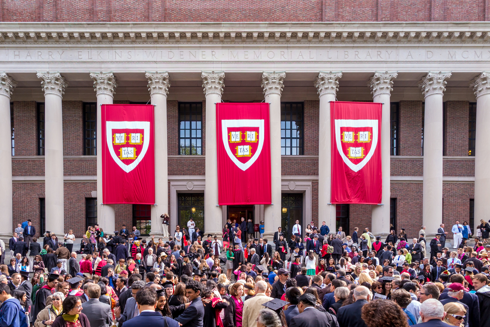 Harvard University graduation.