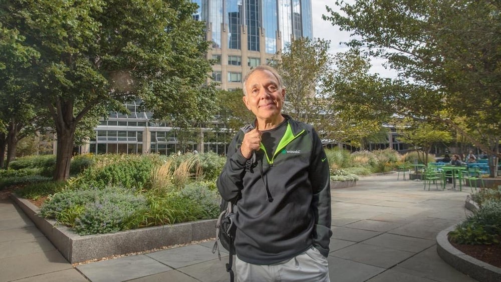 Wasabi CEO and co-founder David Friend poses in front of a park setting