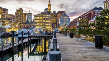 The Long Wharf in Boston