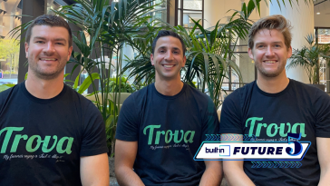 Trova’s co-founders, pictured from left, are CRO Matt Bailey, CEO Michael Fodera and CTO Jon Parsons.