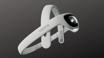 Cognito’s headset device is designed to treat Alzheimer’s Disease with gamma frequency light and sound stimulation.