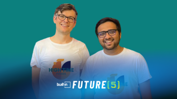 High Time Foods was co-founded by Damian Felchlin (left) and Aakash Shah (right). The two are pictured side by side against a green background.