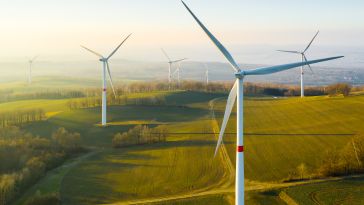 An image of wind turbines is shown.