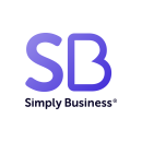 The image shows the Simply Business logo