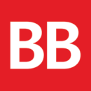 BookBub logo: capital letters "BB" in white on a red background.