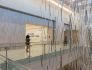 Photo of Capital One office interior with large art display.